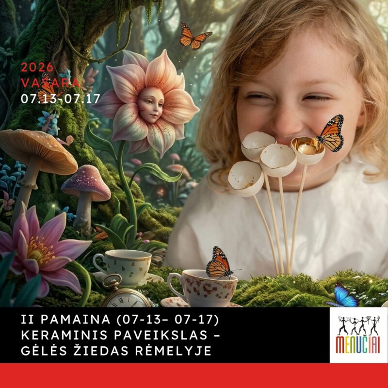 II pamaina KERAMINIS PAVEIKSLAS – GĖLĖS ŽIEDAS RĖMELYJE